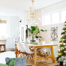 Load image into Gallery viewer, Flemming LED Chandelier in dining room.
