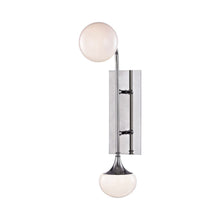 Load image into Gallery viewer, Flemming LED Wall Light in Polished Nickel.
