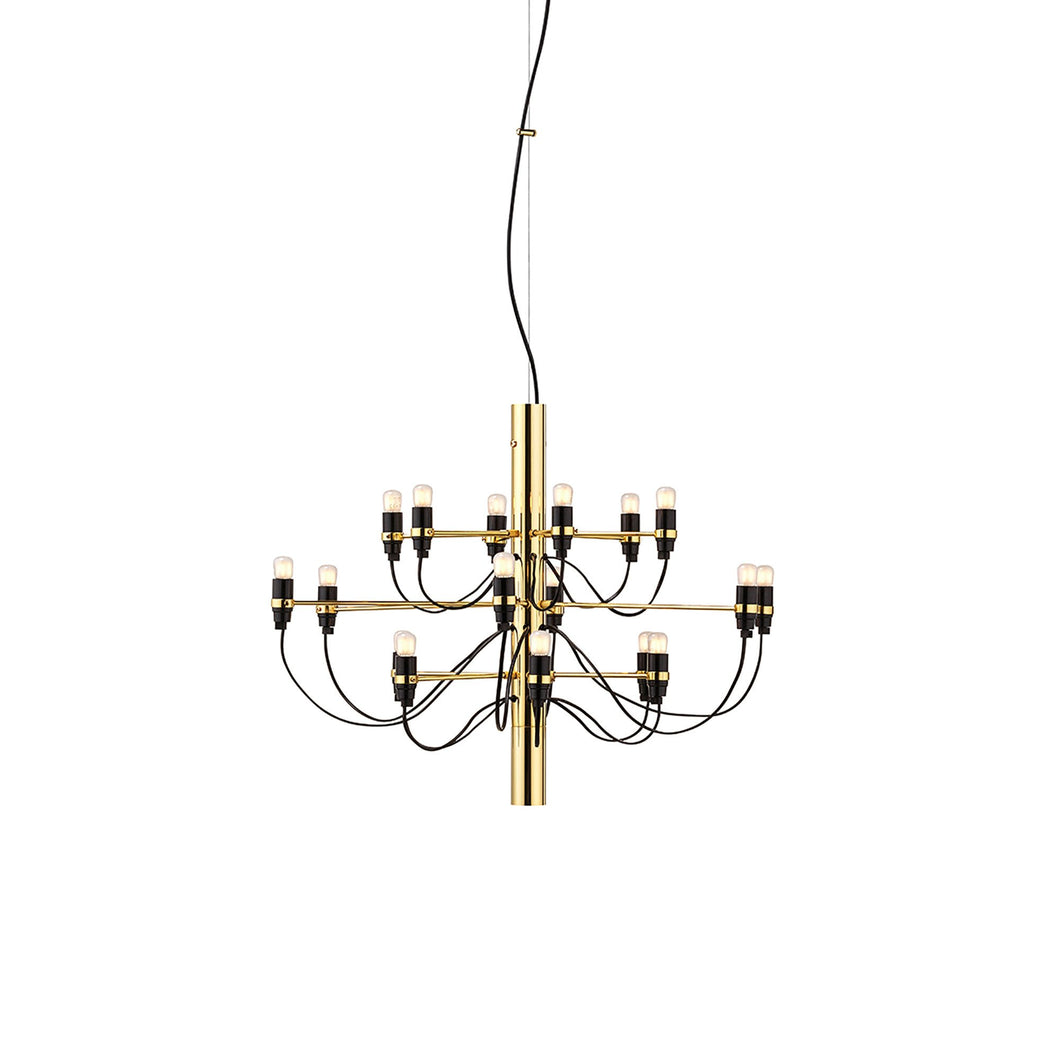 2097/18 UL LED Chandelier in Brass (18-Light).