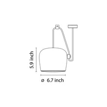 Load image into Gallery viewer, Aim LED Pendant Light - Line Drawing
