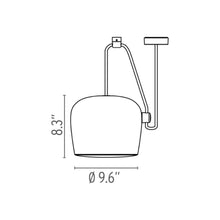 Load image into Gallery viewer, Aim LED Pendant Light - Line Drawing
