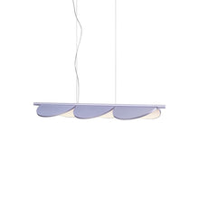 Load image into Gallery viewer, Almendra LED Linear Pendant Light in Lilac Metallized (3-Light).
