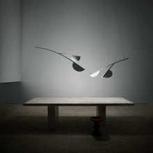 Load image into Gallery viewer, Almendra Organic LED Linear Pendant Light in Detail.
