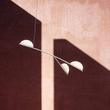 Load image into Gallery viewer, Almendra Organic LED Linear Pendant Light in Detail.
