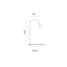 Load image into Gallery viewer, Caule Outdoor LED Floor Lamp - line drawing.
