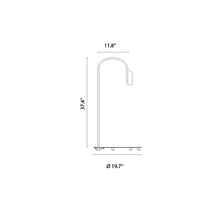 Load image into Gallery viewer, Caule Outdoor LED Floor Lamp - line drawing.
