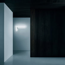 Load image into Gallery viewer, Coordinates Double LED Wall Light in exhibition.
