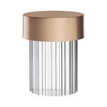 Load image into Gallery viewer, Last Order LED Table Lamp in Copper/Fluted Base.
