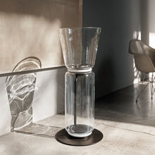 Load image into Gallery viewer, Noctambule High Cylinder and Cone LED Floor Lamp in living room.
