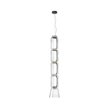 Load image into Gallery viewer, Noctambule Low Cylinder and Cone LED Pendant Light in 4 Low Cylinders.
