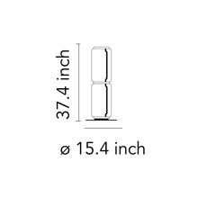 Load image into Gallery viewer, Noctambule Low Cylinder LED Floor Lamp - line drawing.
