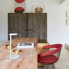 Load image into Gallery viewer, Oblique LED Table Lamp in office.
