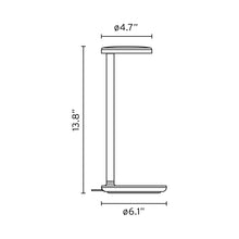 Load image into Gallery viewer, Oblique LED Table Lamp - line drawing.

