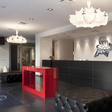 Load image into Gallery viewer, Zeppelin Chandelier In Use
