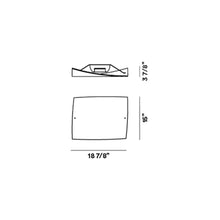 Load image into Gallery viewer, Folio Grande Flush Mount Ceiling Light - line drawing.
