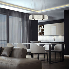 Load image into Gallery viewer, Forever LED Chandelier in bathroom.
