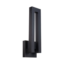 Load image into Gallery viewer, Forq Outdoor LED Wall Light in Black.
