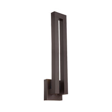 Load image into Gallery viewer, Forq Outdoor LED Wall Light in Large/Bronze.
