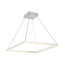 Load image into Gallery viewer, Frame LED Pendant Light in Brushed Aluminum/Square.
