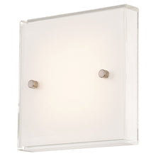 Load image into Gallery viewer, Framework LED Wall Light in Brushed Nickel.
