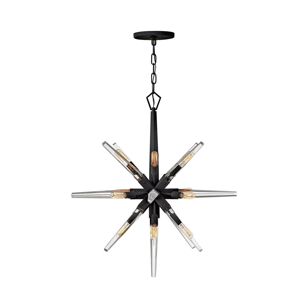Ariel Chandelier in Black (26-Inch).