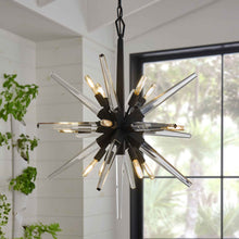 Load image into Gallery viewer, Ariel Chandelier in living room.
