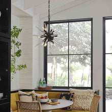 Load image into Gallery viewer, Ariel Chandelier in living room.
