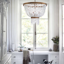 Load image into Gallery viewer, Dune Linear Pendant Light in living room.
