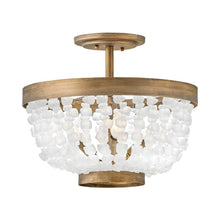 Load image into Gallery viewer, Dune Semi-Flush Mount Ceiling Light in Soft White.
