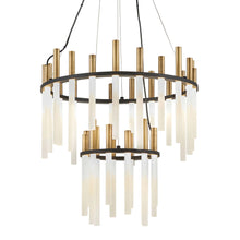 Load image into Gallery viewer, Echo LED Chandelier in Detail.
