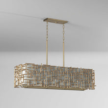 Load image into Gallery viewer, Farrah Linear Pendant Light in Detail.
