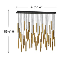 Load image into Gallery viewer, Harmony LED Linear Pendant Light - line drawing
