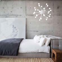 Load image into Gallery viewer, Impulse LED Chandelier in bedroom.
