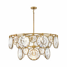 Load image into Gallery viewer, Nala Chandelier in Heritage Brass.
