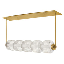 Load image into Gallery viewer, Reign LED Linear Pendant Light in Detail.

