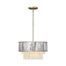 Load image into Gallery viewer, Reverie Drum Pendant Light in Champagne Gold (20-Inch).
