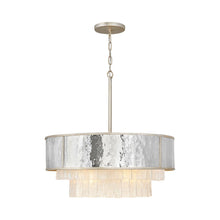 Load image into Gallery viewer, Reverie Drum Pendant Light in Champagne Gold (26-Inch).
