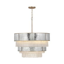 Load image into Gallery viewer, Reverie Drum Pendant Light in Champagne Gold (32-Inch).
