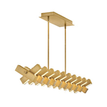 Load image into Gallery viewer, Stitch LED Linear Pendant Light in Detail.
