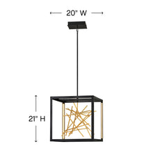 Load image into Gallery viewer, Styx LED Pendant Light - line drawing
