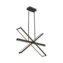 Load image into Gallery viewer, Tangent LED Linear Pendant Light.
