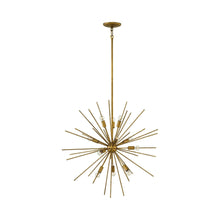 Load image into Gallery viewer, Tryst Chandelier in Burnished Gold (Medium).
