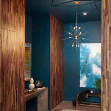 Load image into Gallery viewer, Tryst Chandelier in living room.
