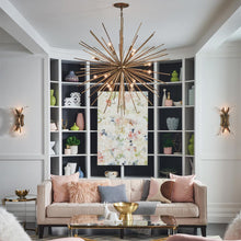 Load image into Gallery viewer, Tryst Chandelier in living room.
