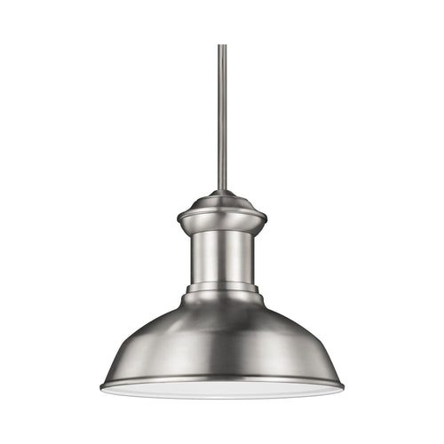 Fredricksburg Outdoor Pendant Light in Silver.