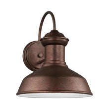 Load image into Gallery viewer, Fredricksburg Outdoor Wall Light in Small/Weathered Copper.
