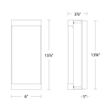 Load image into Gallery viewer, Fusion Outdoor LED Wall Light - line drawing.
