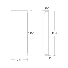 Load image into Gallery viewer, Fusion Outdoor LED Wall Light - line drawing.

