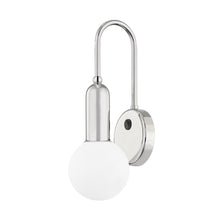 Load image into Gallery viewer, Gabby Wall Light in Polished Nickel.
