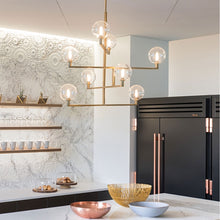 Load image into Gallery viewer, Gambit Chandelier in dining room.
